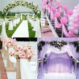 ผ้าเชียร์ Organza Organza Diy สําหรับตกแต่งงานแต่งงาน 10 เมตร