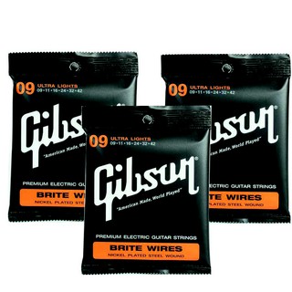 Gibson สายกีตาร์ไฟฟ้า ULTRA LIGHTS G09-42 (3set)