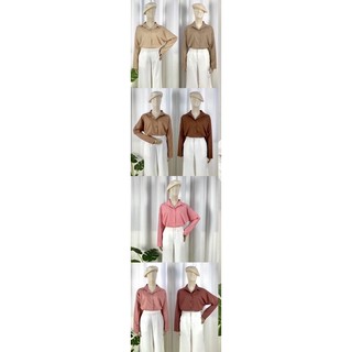 เสื้อเชิ้ตทรง Oversize แขนยาวขายถูก
