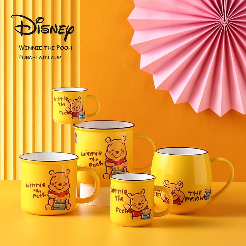แก้วกาแฟ นม พอร์ซเลน ลายการ์ตูนดิสนีย์ หมีพูห์ ของขวัญ สําหรับนักเรียน เด็ก

