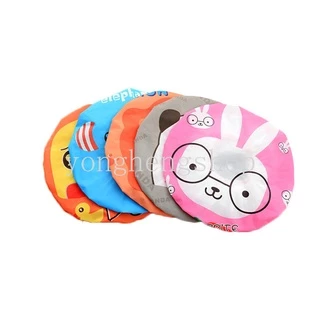 หมวกคลุมผมอาบน้ํา PVC ลายการ์ตูนสัตว์ กันน้ํา ใช้ซ้ําได้