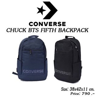 Converse BTS Fifth Backpack – Black สีดำ กระเป๋าเป้ สะพายหลัง คอนเวิร์ส รุ่นฮิต