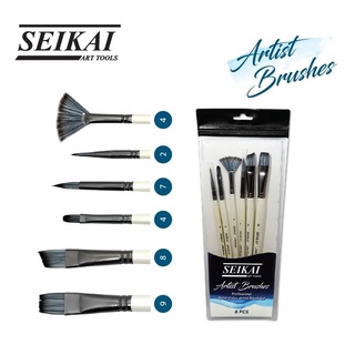 ชุดพู่กันสีน้ำ Artist 6 ด้าม SEIKAI