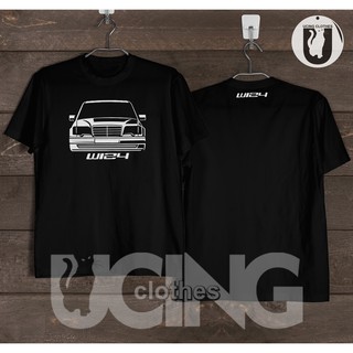 เสื้อยืด พิมพ์ลาย Mercedes Benz W124 สําหรับยานยนต์