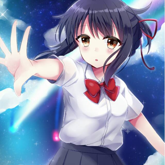 DAARALINE // Seifuku คอสเพลย์ Mitsuha Anime Kimi No Nawa