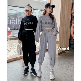 เซต3ชิ้น เสื้อแขนยาว+เสื้อกล้าม+กางเกงขายาว