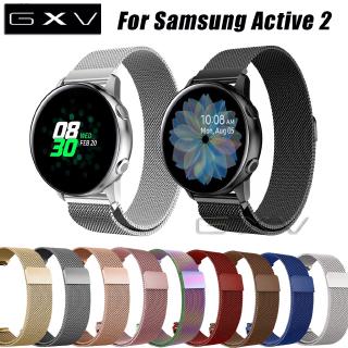 milanese สายนาฬิกาข้อมือสแตนเลสสตีลสําหรับ samsung active 2 44 มม./40 มม. gear s3 frontier band 22 มม. 46 มม.