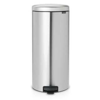 Brabantia ถังขยะสแตนเลส แบบเหยียบ รุ่น Brabantia Pedal Bin New Icon 30Lจับไม่เป็นรอยนิ้วมือ - สีสแตนเลสด้าน