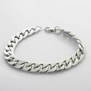 gelang rantai titanium silver pria dan wanita