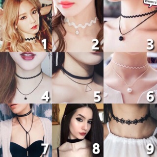 พร้อมส่ง! โชคเกอร์ Choker แบบเยอะ ราคาพิเศษ 35 บาท โชกเกอร์