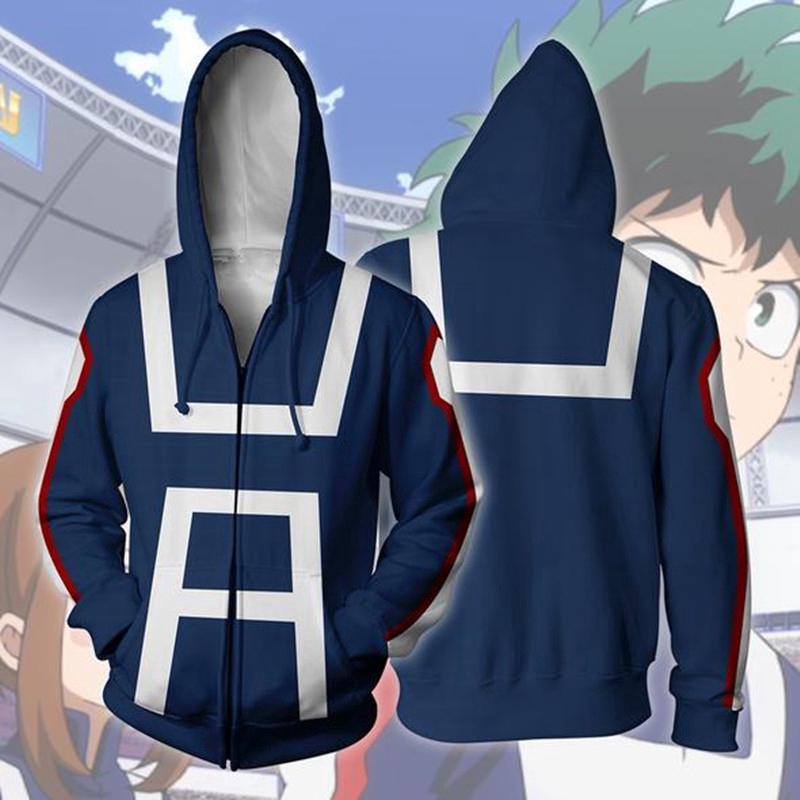 แฟชั่นฮีโร่แฟชั่น 3D ฮีโร่ของฉัน Hoody Anime Print เสื้อแฟชั่น Hoodie