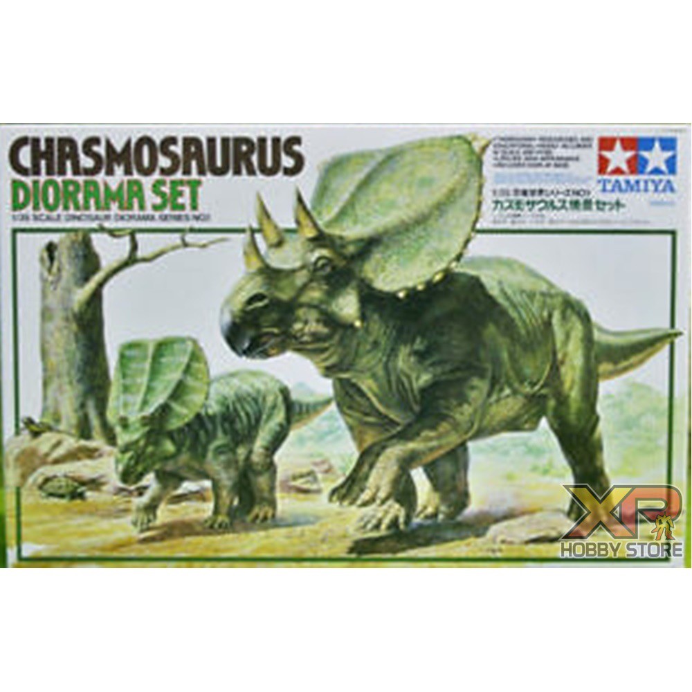 Triceratops Dinosaur Diorama Set -- Plastic Model Dinosaur Kit -- 1/35