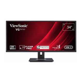 ViewSonic VG3456 34" 21:9 UltraWide WQHD 1440p Monitor USB -C Docking Built-in Gigabit Ethernet