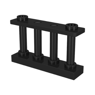 Lego part (ชิ้นส่วนเลโก้) No.30055 Fence 1 x 4 x 2 Spindled with 2 Studs