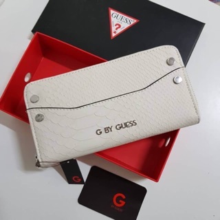 แท้💯% G By Guess leather wallet กระเป๋าสตางค์ใบยาวรุ่นซิปรอบ