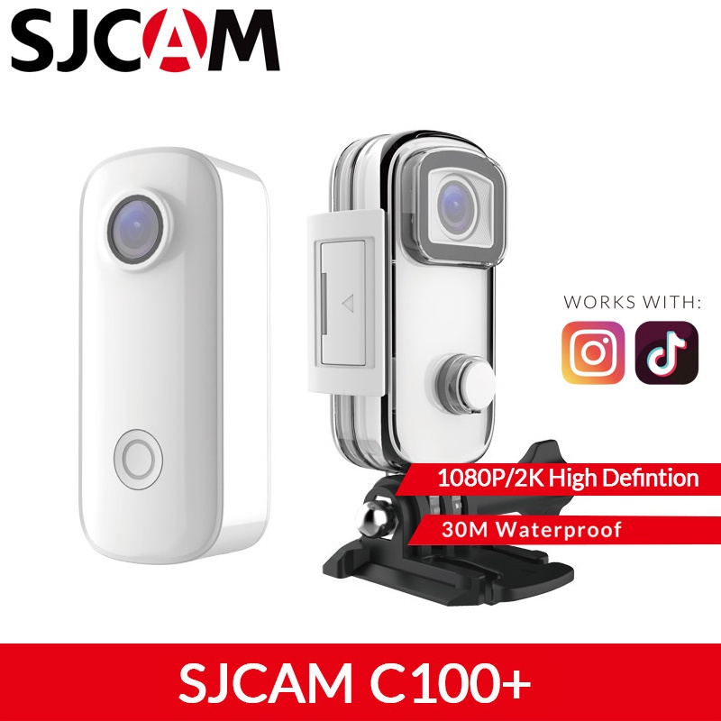▥☊✧SJCAM C100 Mini Thumb กล้อง 1080K 30FPS H.265 12MP 2.4GHz WiFi 30M กันน้ํา Action Anti-shake กีฬา