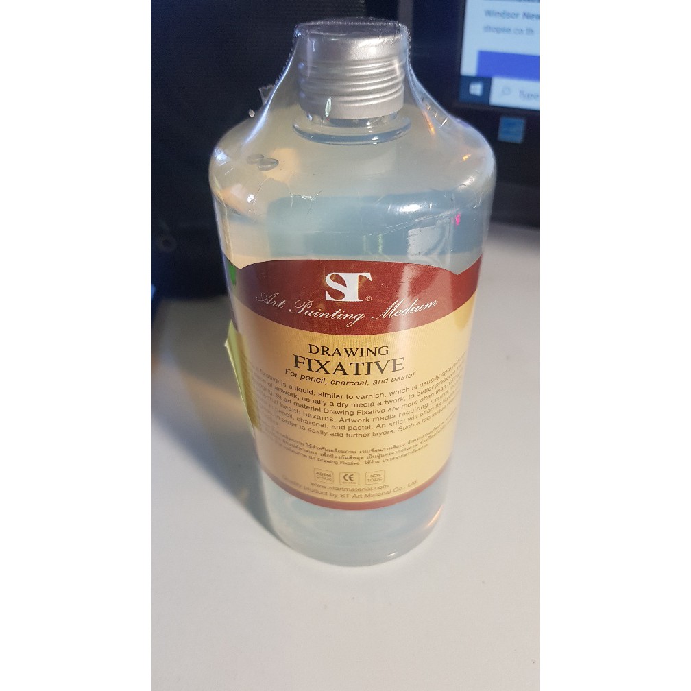 ST drawing fixative น้ำยาเคลือบภาพสเก็ต for pencil charcoal and pastel
