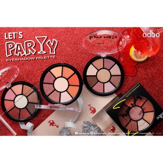 🌟 อายแชโดว์ 8 สี ไฮไลท์ 1 สี โอดีบีโอ ODBO LETS PARTY EYESHADOW PALETTE OD290