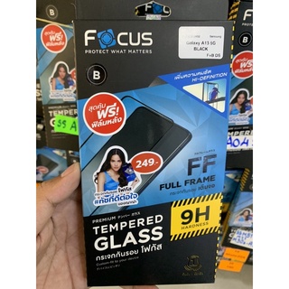 #Focus Samsung A13 4G /A13 5Gกระจกเต็มจอ กระจกนิรภัยเเบบเต็มจอ (บวกฟิล์มหลัง)