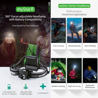 ไฟฉายคาดหัว Nextorch myStar R พร้อมแบตเตอรี่