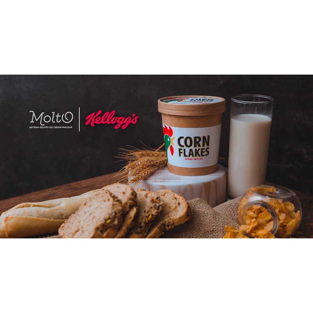 Cornflake (ไอศกรีม ซีเรียลคอนเฟลก 1 ถ้วย 16 oz.) - Molto premium Gelato