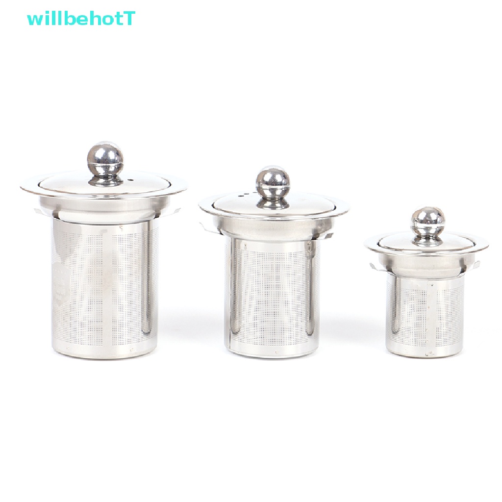 [WillbehotT] ตะกร้ากรองใบชา แบบสเตนเลส ใช้ซ้ําได้ [ใหม่]