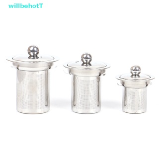 [WillbehotT] ตะกร้ากรองใบชา แบบสเตนเลส ใช้ซ้ําได้ [ใหม่]