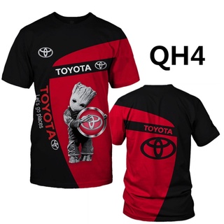 เสื้อแจ็กเก็ตแขนสั้น พิมพ์ลายโลโก้ Toyota Honda 3D ระบายอากาศ สวมใส่สบาย แฟชั่นฤดูร้อน สําหรับผู้ชาย