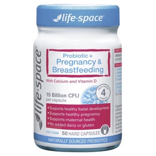 Life Space Probiotic + Pregnancy &amp; Breastfeeding 50 Capsules