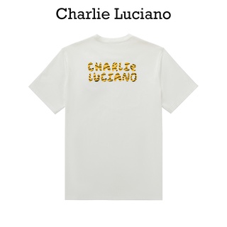 Charlie Luciano เสื้อยืดแขนสั้น พิมพ์ลายโลโก้เสือ แฟชั่นฤดูร้อน สําหรับผู้ชาย