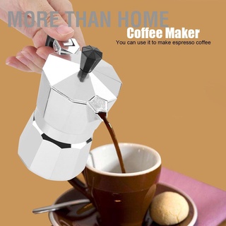 [คลังสินค้าใส]【More than Home】Aluminum Italian Type Moka Pot Espresso Coffee Maker Stove Home Office Use Hot