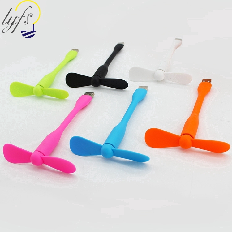 พัดลมพกพา ขนาดเล็ก หลากหลายสี น่ารัก พร้อมปลั๊ก USB #8