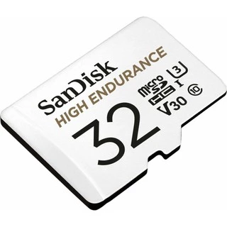 SanDisk High Endurance microSD 32GB (SDSQQNR-032G-GN6IA) สำหรับกล้องวงจรปิด ความเร็วสูงสุดอ่าน 100 MB/s เขียน 40 MB/s
