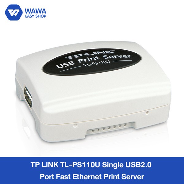 TP LINK Single USB2.0 Port Fast Ethernet Print Server PS110U