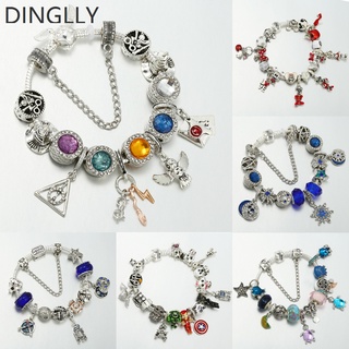 Dinglly สร้อยข้อมือลูกปัด ลายการ์ตูนสัตว์ทะเล เครื่องประดับ สําหรับผู้หญิง เด็ก