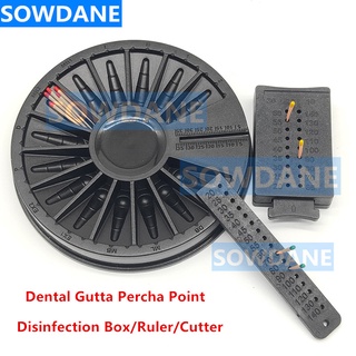 Dental Gutta Percha Point Disinfection Box Point Cutter Measuring Endo Rulers Dentist tools Autoclavable Sterilization T