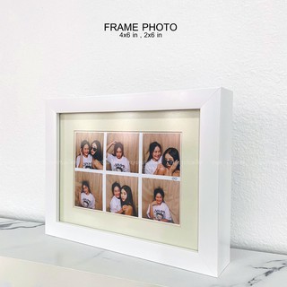 กรอบรูป Frame Photo กรอบรูปขนาด6x8 นิ้วเมาส์บอร์ดสำหรับใส่ ภาพ4x6 นิ้วและ 2x6 นิ้ว (กระจกตัดแสง)