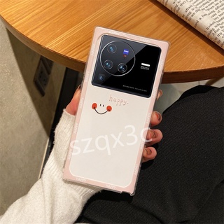 เคสโทรศัพท์ Vivo X80 /Vivo X80 Pro /Vivo T1X /Vivo Y01 /Vivo Y21T /Vivo Y33T /Vivo V23 5G/Vivo Y76 5G/Vivo V23E /Vivo V23e 5G /Vivo V21E/Vivo X70 Pro Phone Casing Silicone Fresh Cute Smiling Face Transparent Soft Cover Thin TPU Phone Case เคส VIVO X70