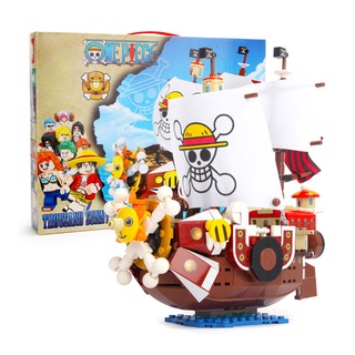 Thousand Sunny บล็อคตัวต่อ รูปลูฟี่ ของเล่นสําหรับเด็ก ของขวัญวันเกิด 432 ชิ้น