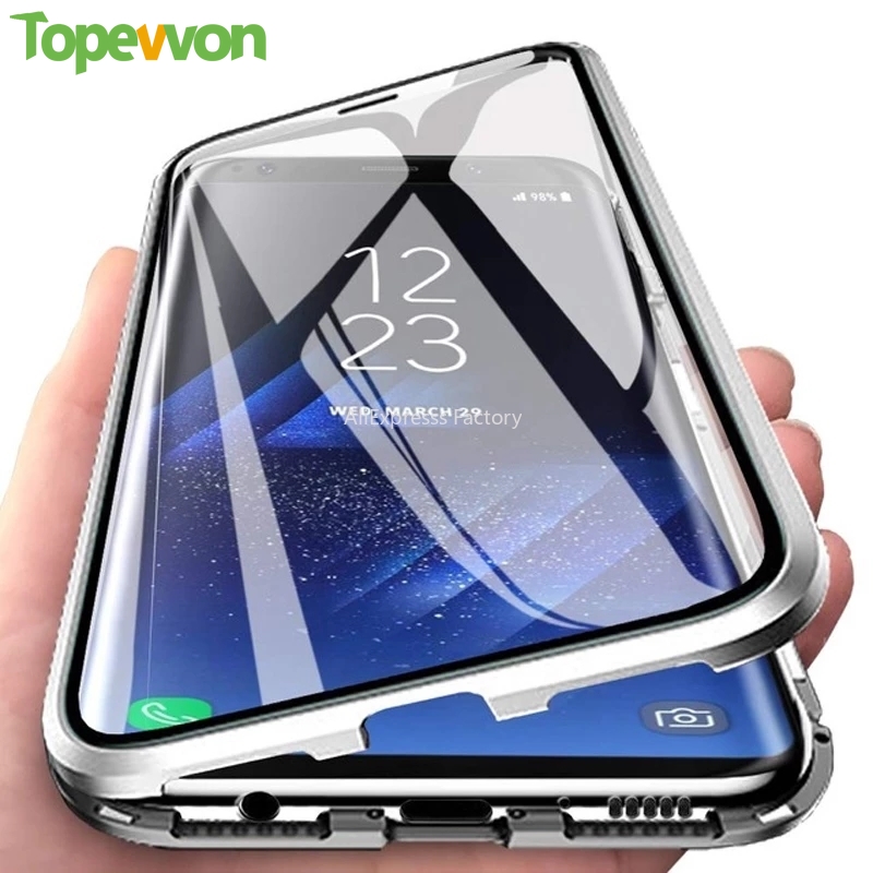 Topewon เคสโทรศัพท์มือถือแบบสองด้านสําหรับ Samsung Galaxy S21 Plus S20 Note 20