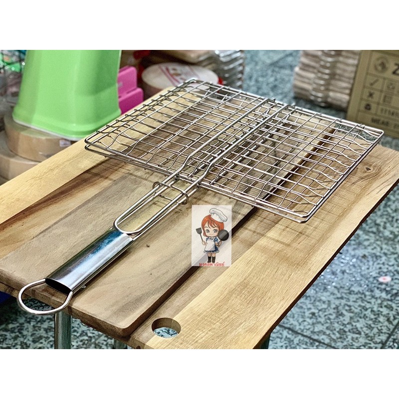 ตะแกรงปิ้งย่าง สเตนเลส ขนาดจัมโบ้