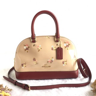 Coach F31354 โดมมินิหนังแก้ว ลายดอกไม้ น่ารักค่า