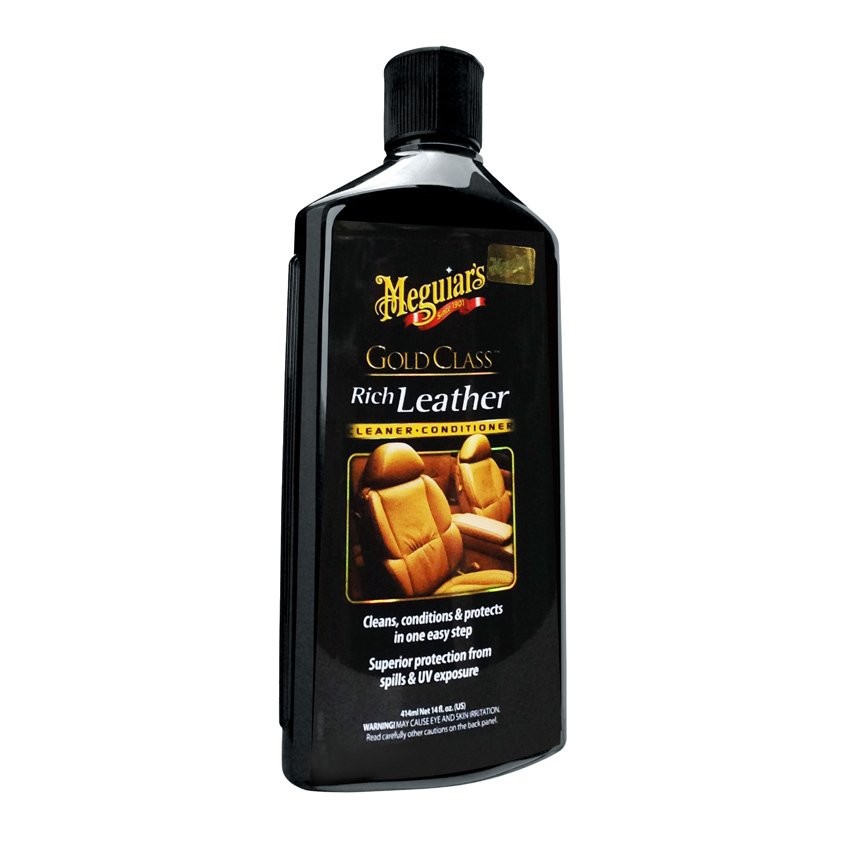 Meguiars G7214 Gold Class Rich Leather Cleaner & Conditioner Lotion