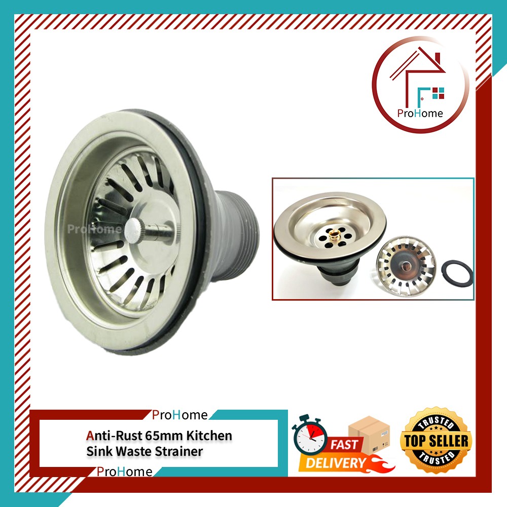 65 มม. ANTI RUST SINK WASTE STRAINER / 2 1/2" 65 มม. KITCHEN SINK WASTE STRAINER OUTLET