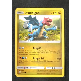 Druddigon Basic 157/236 คริมกัน Pokemon Card (Normal) ภาษาอังกฤษ