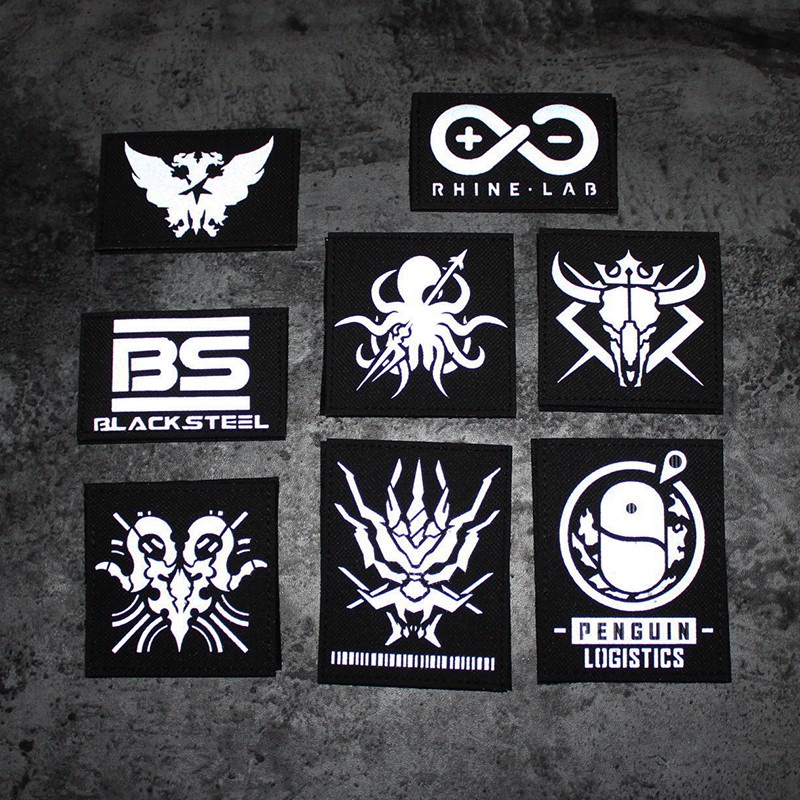 IR Arknights อินฟราเรดสะท้อนแสงยุทธวิธีเย็บปักถักร้อย Patch Hook & Loop Morale Patch ทหาร Patch สําห