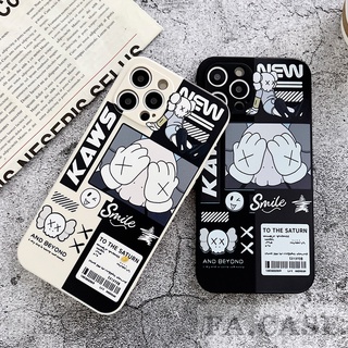 เคสโทรศัพท์มือถือ ขอบตรง กันกระแทก ลายการ์ตูนหมีน่ารัก สําหรับ OPPO A15 A15S A35 A16 A16S A94 A95 A74 A54 A3S A5S A7 A12 A12e A5 2020 A9 2020