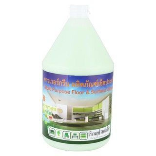น้ำยาทำความสะอาดพื้น น้ำยาทำความสะอาดพื้น POWER GREEN แคนตาลูป 3.8 ลิตร น้ำยาทำความสะอาด ของใช้ภายในบ้าน LIQUID CLEANING