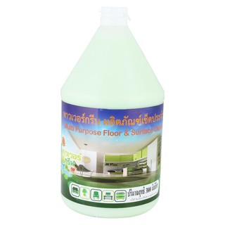 น้ำยาทำความสะอาดพื้น POWER GREEN แคนตาลูป 3.8 ลิตร  LIQUID CLEANING FLOOR POWER GREEN 3.8L GREEN