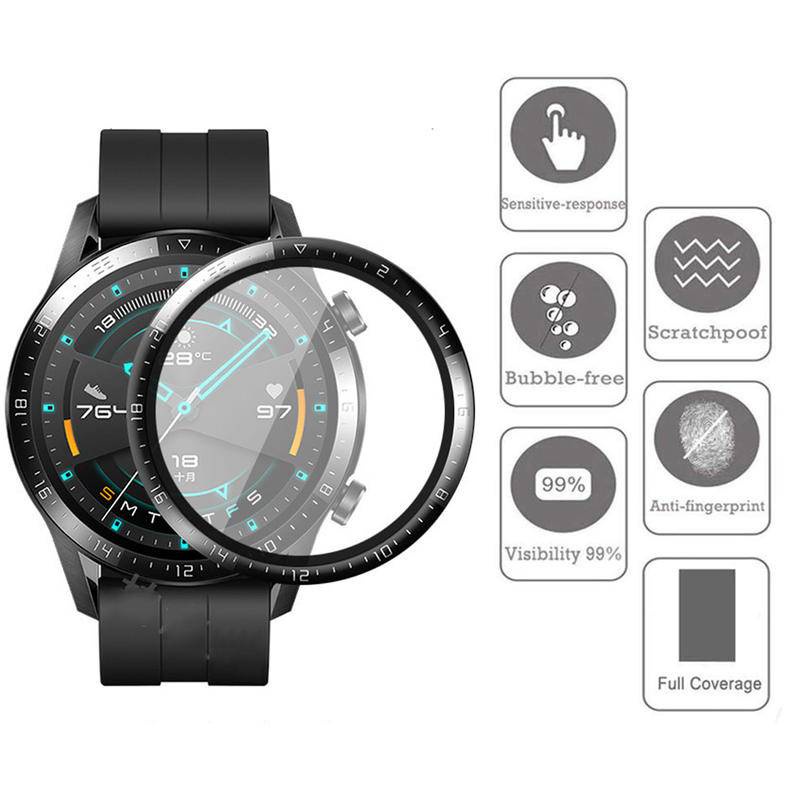 ฟิล์มกระจกนิรภัย ขอบโค้ง 20D สําหรับ Huawei watch 3 pro GT2 GT3 Honor Magic2 42 มม. 46 มม. GT2e GT runner GS3 ราคา ถูกที่สุด ดีลบีเคเค แกลเลอรีภาพที่ 4